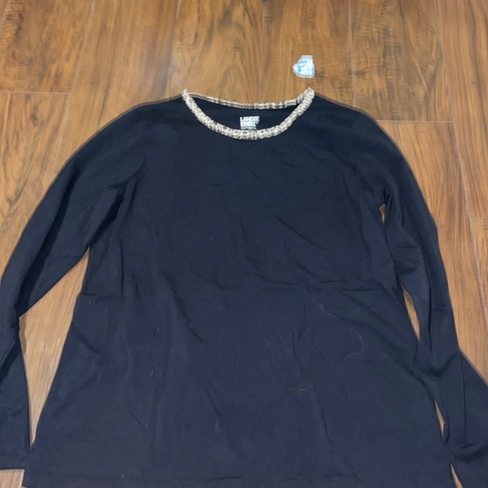 y2k cheetah and black long sleeve